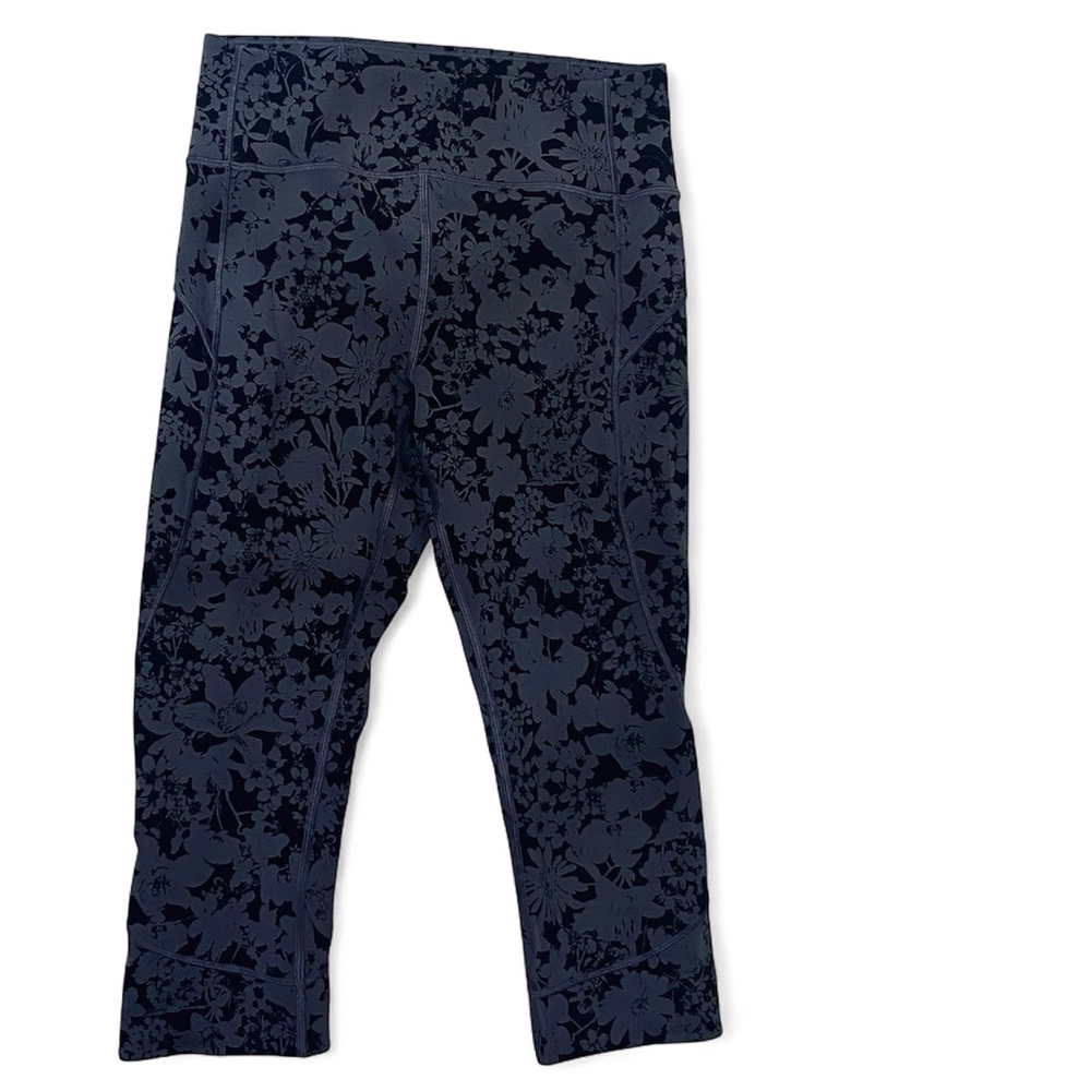 Lululemon Efflorescent Nebula Black All You Do Crops 19”